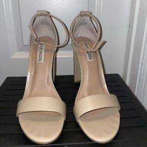 Steve Madden Carrson Blush Leather Sandal Heels